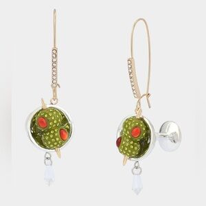 LAST ONE!! Betsey Johnson Martini Drop Earrings